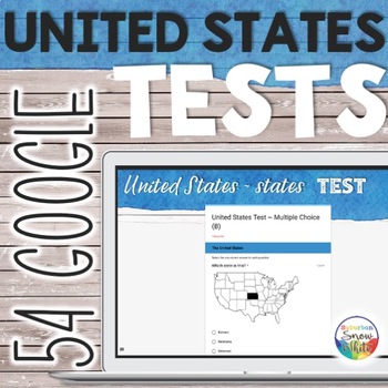 Preview of 5 Regions of the United States Capitals Tests | DISTANCE LEARNING  | 50 states