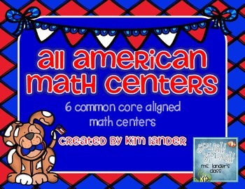 Preview of All American Math Centers Common Core Aligned