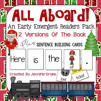 Preview of Winter Express Early Emergent Reader Pack ~All Aboard!~ Word & Pic Cards Too!