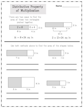Area Common Core 3rd Grade Math 3.MD.5, 3.MD.6, 3.MD.7 by Math - It Works