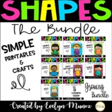 All About 2D Shapes BUNDLE | Geometry | Worksheets and Crafts