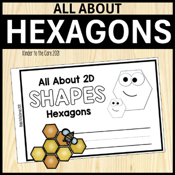 Preview of All About 2D Shapes - Hexagon | Minibook | Geometry for Kindergarten