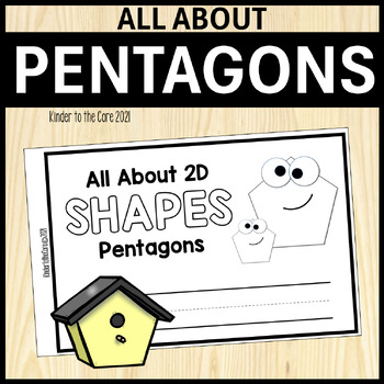 Preview of All About 2D Shapes - Pentagon | Minibook | Geometry for Kindergarten