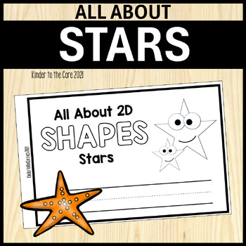 Preview of All About 2D Shapes - Star | Minibook | Geometry for Kindergarten