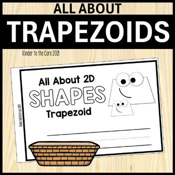 Preview of All About 2D Shapes - Trapezoid | Minibook | Geometry for Kindergarten