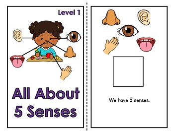 All About 5 Senses Adapted Book (2 Levels) by Special Ed Specialty