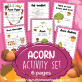 All About Acorns Life Cycle Coloring Pages Worksheets Activities