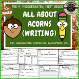All About Acorns Writing Fall PreK Kindergarten First Grad