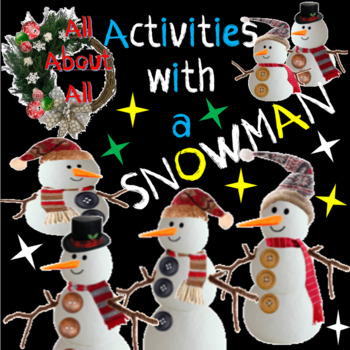 Preview of All About Activities with a Snowman Cut and Glue