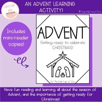 Preview of All About Advent Book & Mini-Reader Catholic - FREEBIE