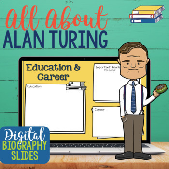 All About Alan Turing Digital Biography Slides | Google Classroom™