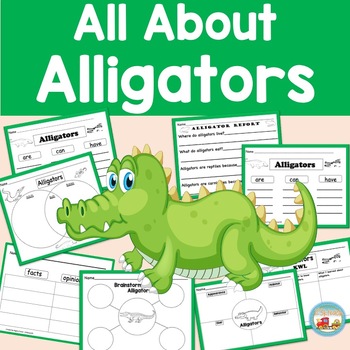 Preview of All About Alligators, Writing Activities, Graphic Organizers, Diagram