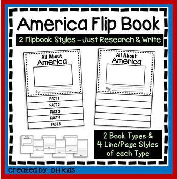 Preview of All About America Report, US Flip Book, United States Booklet, USA Facts