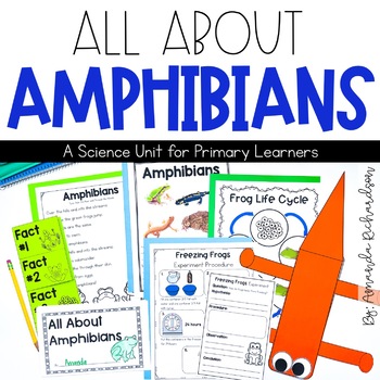 Preview of Amphibians Unit: Fact Pages, Life Cycle, Interactive Notebook Pages, and More
