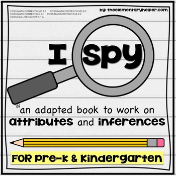 Preview of I Spy: Attributes and Inferences Adapted Book for Preschool and Kindergarten