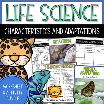 Preview of Animal Characteristics and Adaptations Lessons - 2nd & 3rd Grade Science BUNDLE