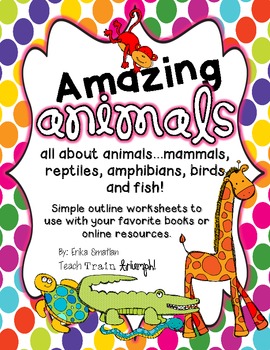 Preview of All About Animals (Mammals, Reptiles, Birds, Fish and Amphibians)