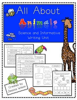 Preview of All About Animals - Science & Informative Writing Unit