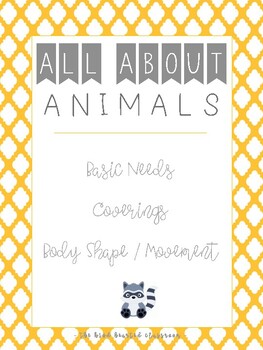Preview of All About Animals Unit