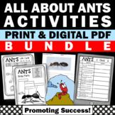 Ant Emergency Sub Plans Science Spring ELA Activities Summ