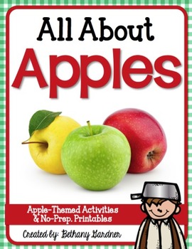Preview of All About Apples Activities & Printables