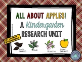 All About Apples | DIFFERENTIATED Kindergarten Research