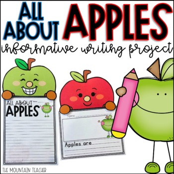 Preview of All About Apples | Fall Informative Writing Prompt and September Bulletin Board