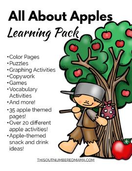 Preview of All About Apples Learning Pack