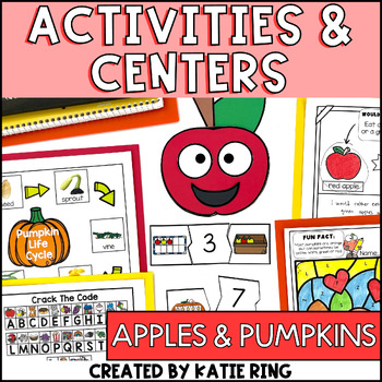 Preview of All About Apples & Pumpkins Unit - Math, Literacy, Science, Writing and MORE!