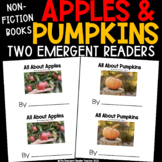 All About Apples and Pumpkins Emergent Reader Book Bundle