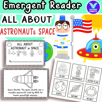 Preview of All About Astronaut in Space Science Emergent Reader ELA Activity NO PREP