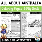 Australia Activities Bundle with Coloring Pages Famous Lan