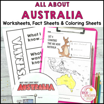 Preview of Australia Geography Maps Activities