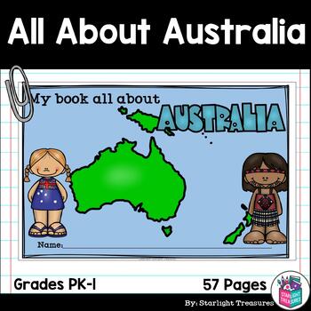 Preview of All About Australia (Continent) Complete Unit with Activities for Early Readers