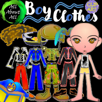Clothes and Seasonal and Everyday Clothes Bundle Clip Art