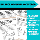 All About Balance and Unbalanced forces | Science Reading 