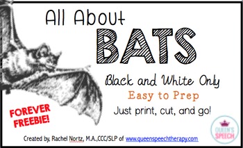 Preview of All About Bats Interactive Flip-Book {Forever Freebie}