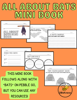 Preview of All About Bats Mini Book