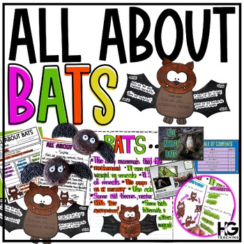 Preview of All About Bats | Nonfiction Text Features, Main Idea, Halloween Activities