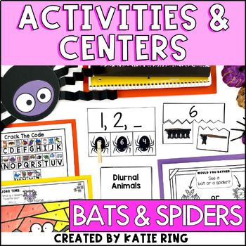 Preview of All About Bats & Spiders Unit - Math, Literacy, Science, Writing and MORE!