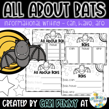 Preview of All About Bats (can, have, are) | Fall Informational Writing Pages