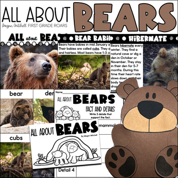 Preview of All About Bears A Nonfiction Informational Text Unit & Research Report