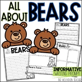 All About Bears Writing Prompt and Bear Craft with Camping