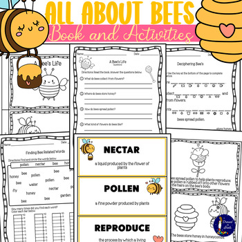 Preview of All About Bees Book and Activities