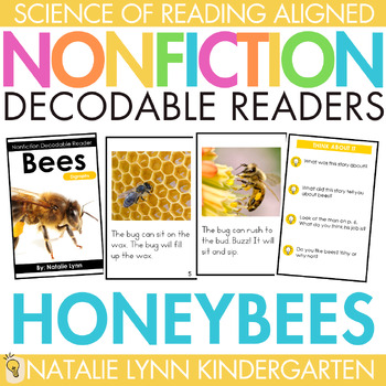 Preview of All About Bees Differentiated Nonfiction Decodable Reader Science of Reading K-2