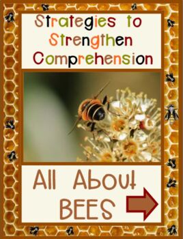 Preview of All About Bees - Strategies to Strengthen Comprehension SMARTBOARD
