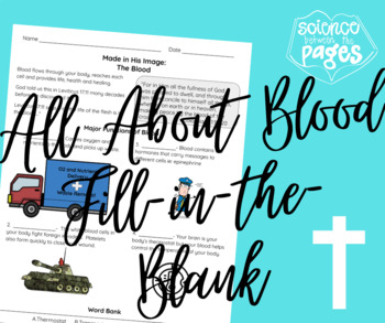 Preview of All About Blood Fill-in-the-Blank Notetaking Guide with Answer Key