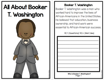 Black History Month Activities Booker T Washington An