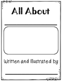 All About Books:  Informational Writing Template