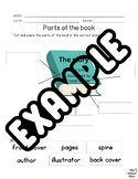 All About Books: Parts of a Book Worksheets